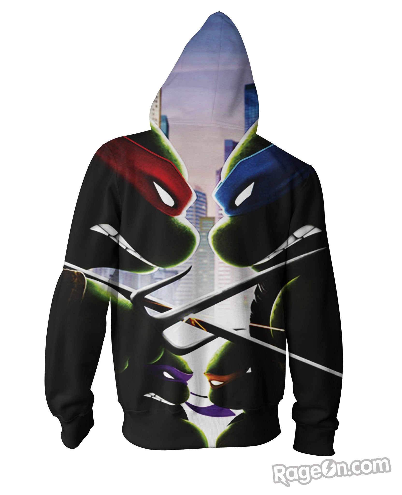 Turtle Power Zip-Up Hoodie