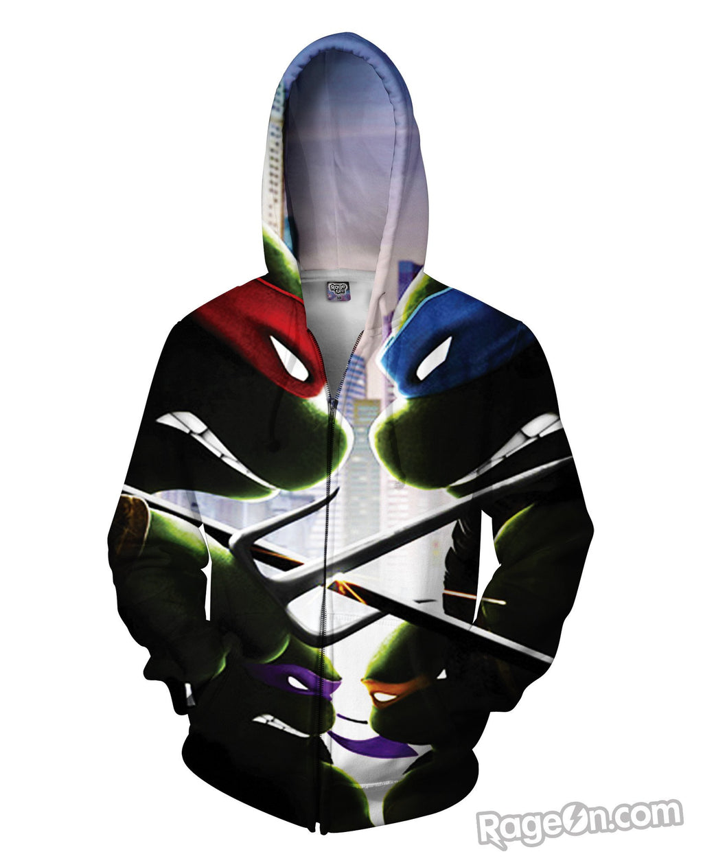 Turtle Power Zip-Up Hoodie