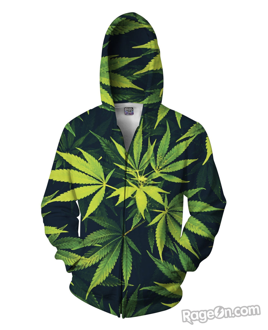 Weed Zip-Up Hoodie