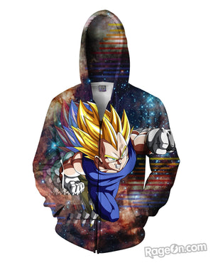 Vegeta Zip-Up Hoodie