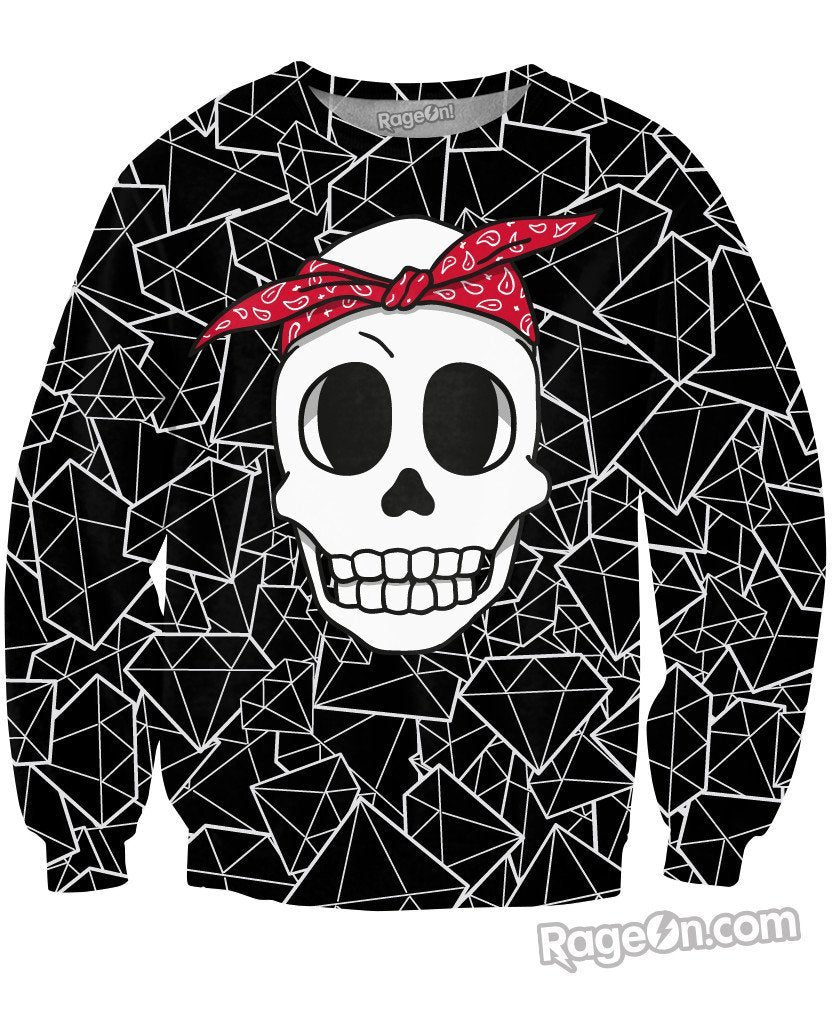 Tupac Skull Crewneck Sweatshirt