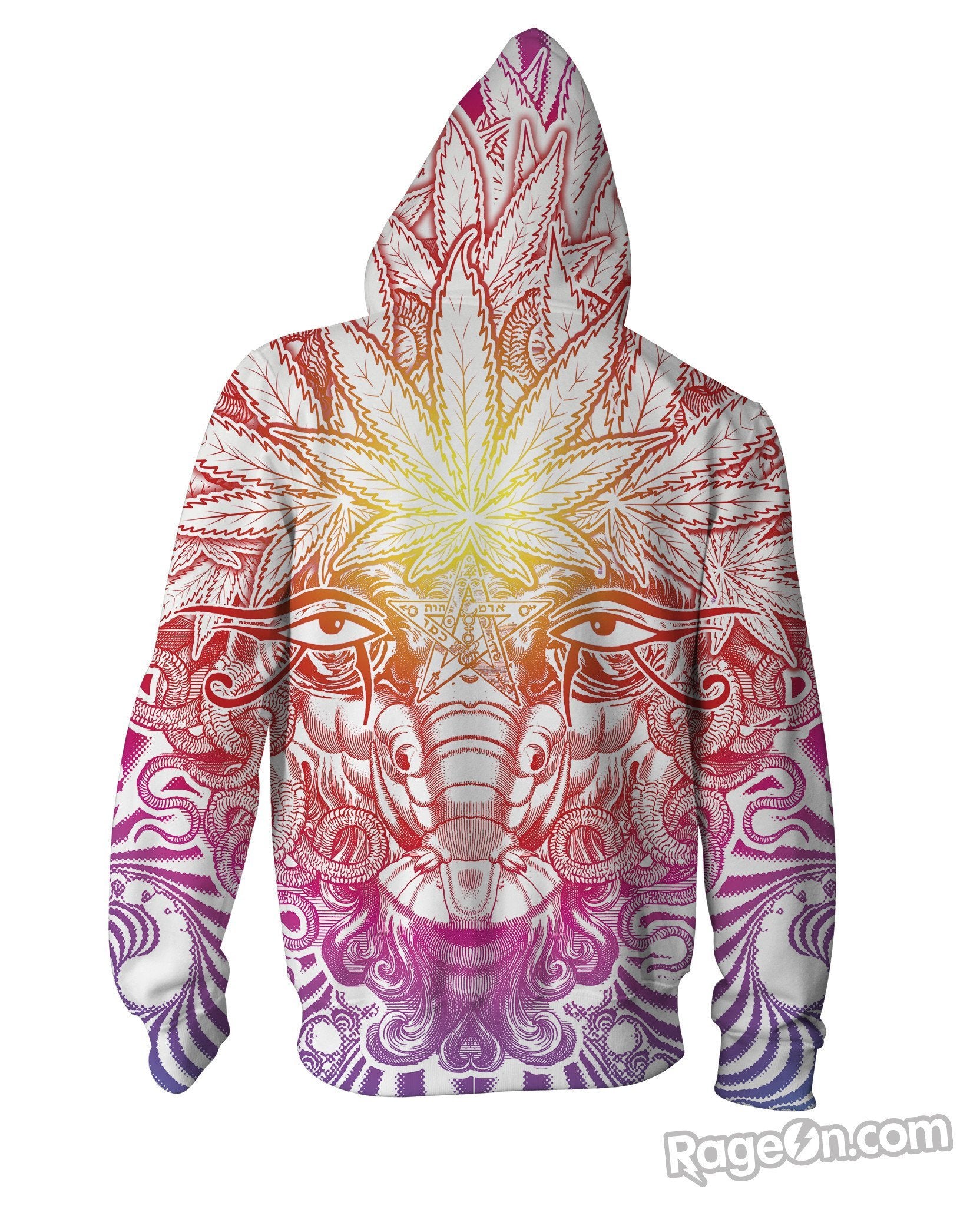 Weed Goat Zip-Up Hoodie